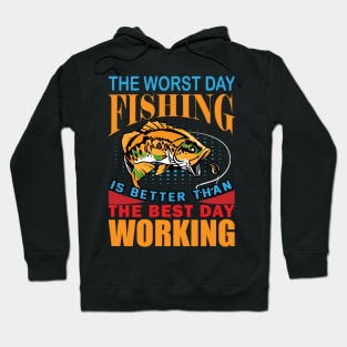 Fishing T - Shirt Design Hoodie